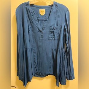 Anthropologie long flowy blouse